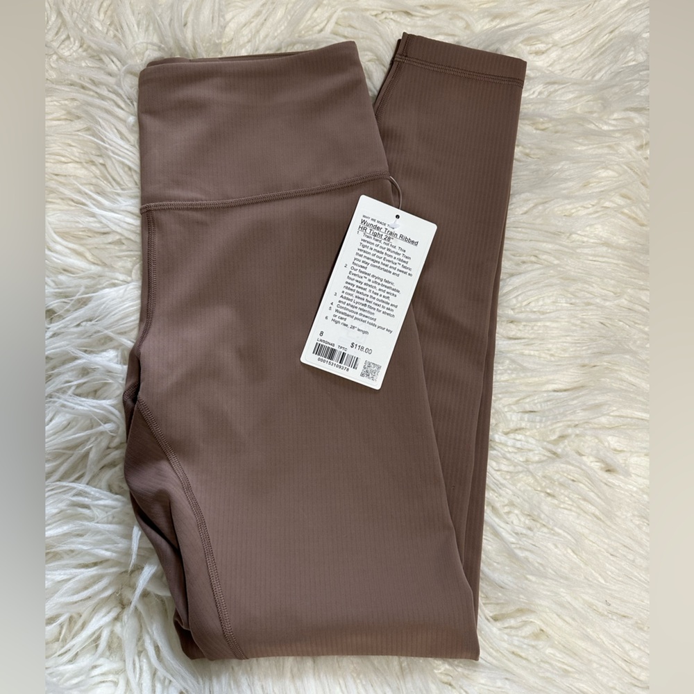 Lululemon Wunder Train Ribbed High-Rise Tight 28”